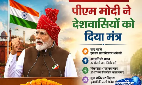 लाल किले से पीएम मोदी का बड़ा ऐलान शक्ति की सप्तधारा बनेगी भारत की ताकत लाल किले से पीएम मोदी का बड़ा ऐलान शक्ति की सप्तधारा बनेगी भारत की ताकत