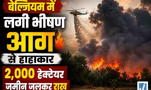 बेल्जियम में लगी भीषण आग से हाहाकार, 2,000 हेक्टेयर जमीन जलकर राख बेल्जियम में लगी भीषण आग से हाहाकार, 2,000 हेक्टेयर जमीन जलकर राख