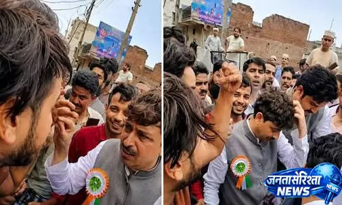 बदहाल सड़क पर फूटा गुस्सा सांसद इमरान मसूद का घेराव