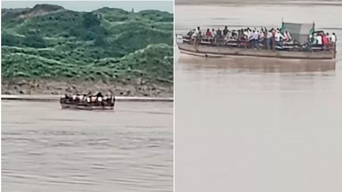 चंबल नदी में स्टीमर खराब, 100 से ज्यादा यात्रियों और 50 बाइक सवारों की अटकी सांसें; सभी सुरक्षित चंबल नदी में स्टीमर खराब, 100 से ज्यादा यात्रियों और 50 बाइक सवारों की अटकी सांसें; सभी सुरक्षित