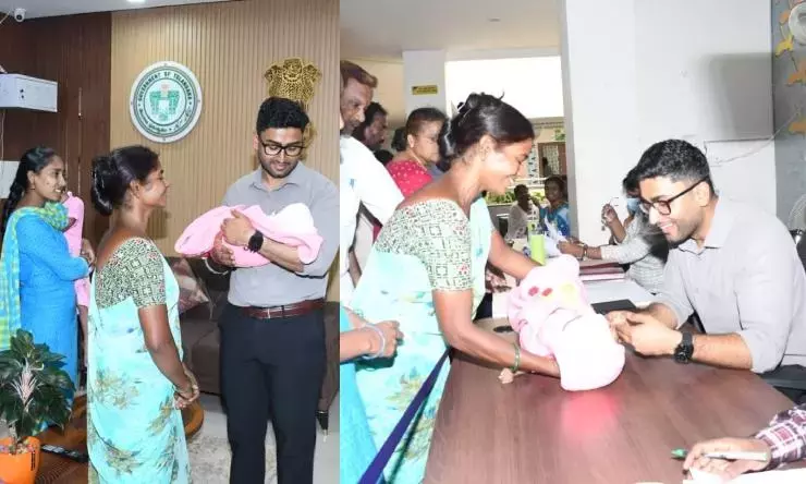 Telangana: खम्मम दंपत्ति ने आयुक्त से सर्जरी के बाद बच्चे का नाम रखने में मदद मांगी