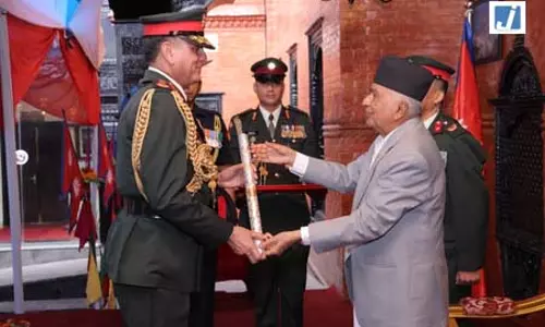 नेपाली सेना जनरल की मानद रैंक से भारतीय सेना प्रमुख धीरज सेठ सम्मानित नेपाली सेना जनरल की मानद रैंक से भारतीय सेना प्रमुख धीरज सेठ सम्मानित