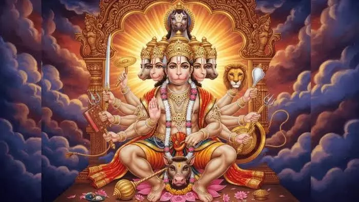 हनुमान जी ने क्यों धारण किया पंचमुखी रूप? यहाँ जान रहस्य हनुमान जी ने क्यों धारण किया पंचमुखी रूप? यहाँ जान रहस्य