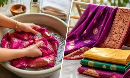 महंगी सिल्क साड़ी को घर पर करें साफ बिना ड्राई क्लीन अपनाएं ये टिप्स