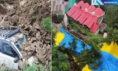 शिमला में बारिश का कहर भूस्खलन से चार भवनों पर खतरा सड़कें बंद