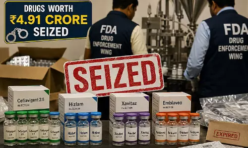 बेंगलुरु में नकली दवाओं का भंडाफोड़, FDA ने 4.91 करोड़ की दवाएं जब्त कीं बेंगलुरु में नकली दवाओं का भंडाफोड़, FDA ने 4.91 करोड़ की दवाएं जब्त कीं