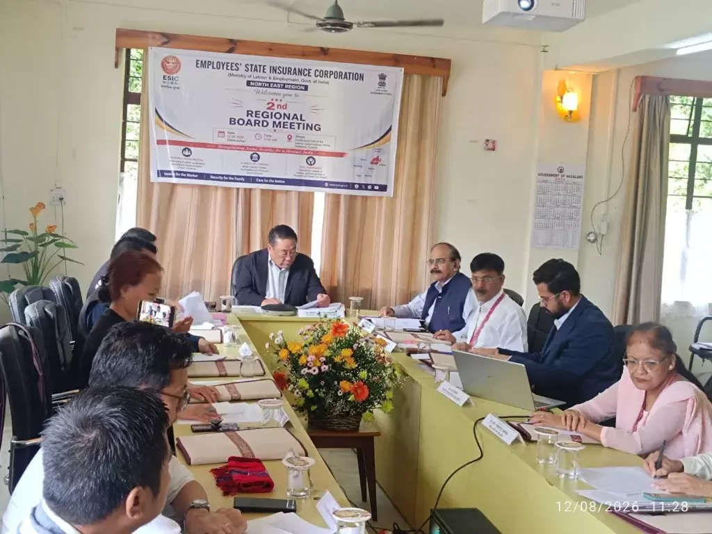 ESIC रीजनल बोर्ड ने नागालैंड में अस्पताल और विस्तार पर चर्चा की