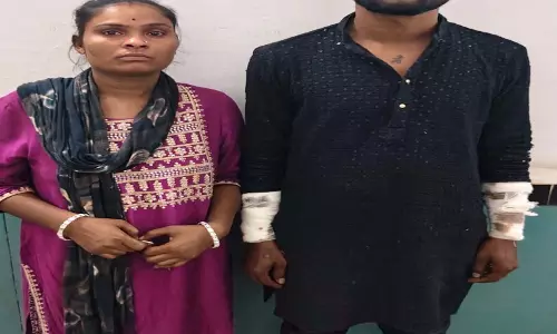 पड़ोसी से मारपीट करने वाला निगरानी बदमाश पत्नी समेत गिरफ्तार