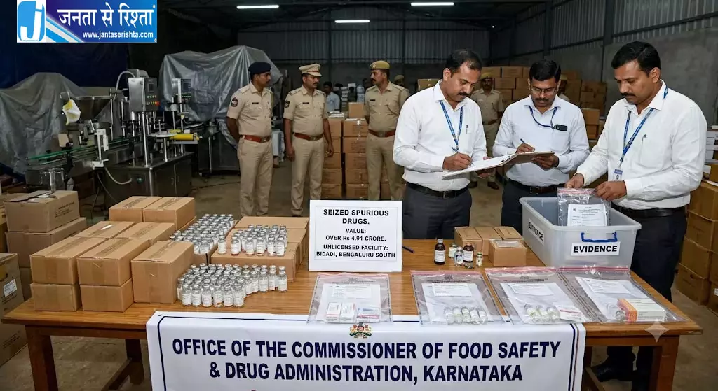 बेंगलुरु में नकली दवाओं का खुलासा, FDA ने 4.91 करोड़ का माल जब्त किया बेंगलुरु में नकली दवाओं का खुलासा, FDA ने 4.91 करोड़ का माल जब्त किया