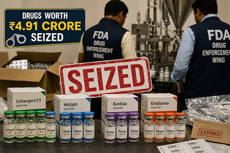 बेंगलुरु में नकली दवाओं का भंडाफोड़, FDA ने 4.91 करोड़ की दवाएं जब्त कीं बेंगलुरु में नकली दवाओं का भंडाफोड़, FDA ने 4.91 करोड़ की दवाएं जब्त कीं