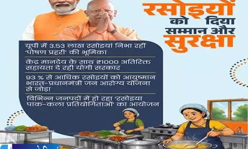 यूपी के 3.53 लाख रसोइयों को राहत मानदेय में 1000 रुपये बढ़ोतरी की तैयारी