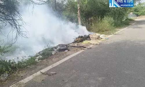 Gurugram साहिबी नदी में कचरा जलाने से बढ़ा प्रदूषण