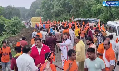 जबलपुर में 121 किलोमीटर लंबी कांवड़ यात्रा शुरू हजारों शिव भक्त पहुंचेंगे जागेश्वर धाम