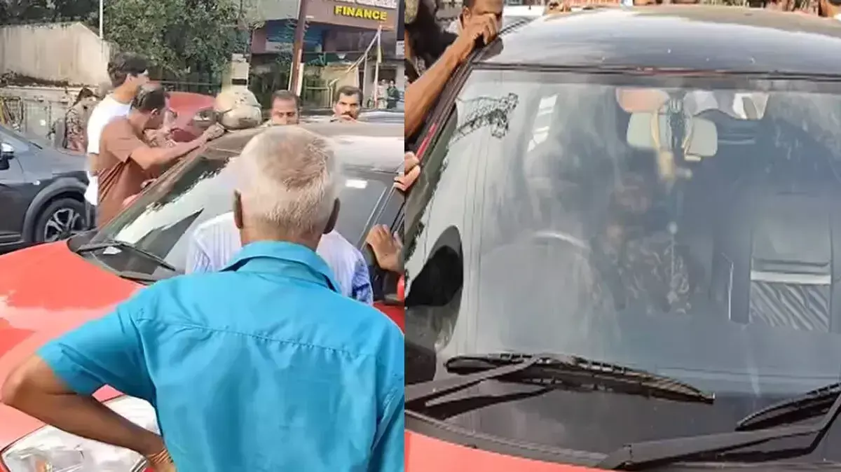 अचानक सो गया ड्राइवर: स्थानीय लोगों की मुस्तैदी से बड़ा हादसा टला