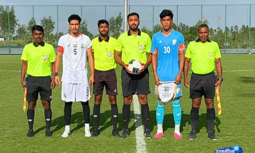 भारत की U-20 पुरुष टीम का यमन के साथ मैच गोल-रहित बराबरी पर छूटा