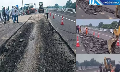 लखनऊ कानपुर एक्सप्रेसवे पर संकट मरम्मत के लिए लागू हुआ डायवर्जन