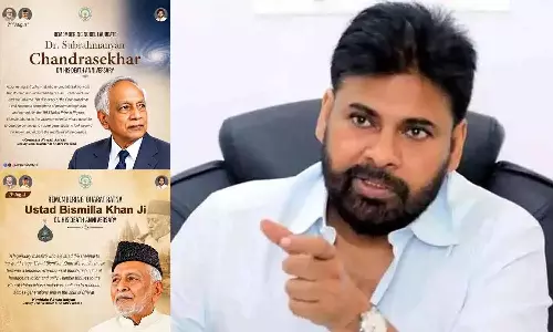 पवन कल्याण ने नोबेल पुरस्कार विजेता सुब्रह्मण्यम चंद्रशेखर और उस्ताद बिस्मिल्लाह खान को श्रद्धांजलि दी