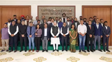 पीएम मोदी ने 20 अंतरिक्ष स्टार्टअप्स के प्रमुखों से की मुलाकात, भारत को वैश्विक अंतरिक्ष प्रौद्योगिकी केंद्र बनाने का किया आह्वान पीएम मोदी ने 20 अंतरिक्ष स्टार्टअप्स के प्रमुखों से की मुलाकात, भारत को वैश्विक अंतरिक्ष प्रौद्योगिकी केंद्र बनाने का किया आह्वान