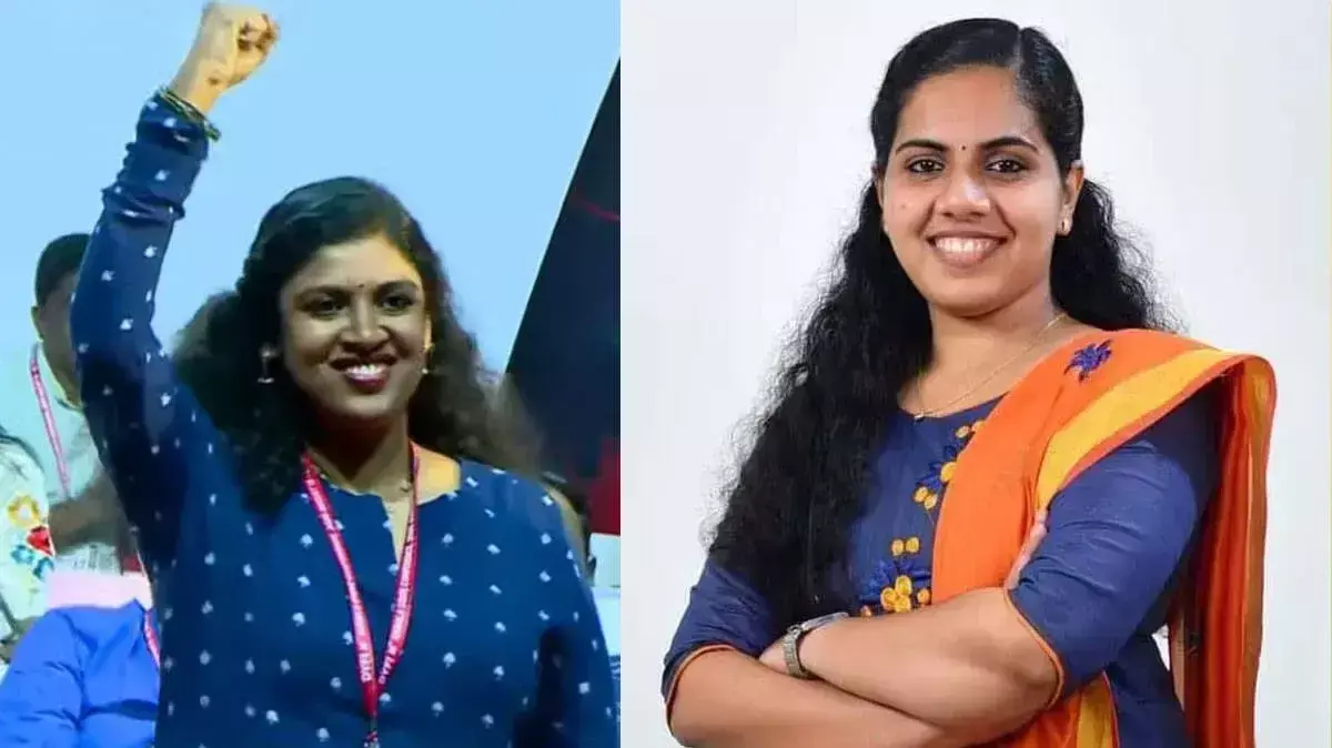 DYFI में बड़ा बदलाव: चिंता जेरोम और आर्या राजेंद्रन को मिली नई भूमिका DYFI में बड़ा बदलाव: चिंता जेरोम और आर्या राजेंद्रन को मिली नई भूमिका