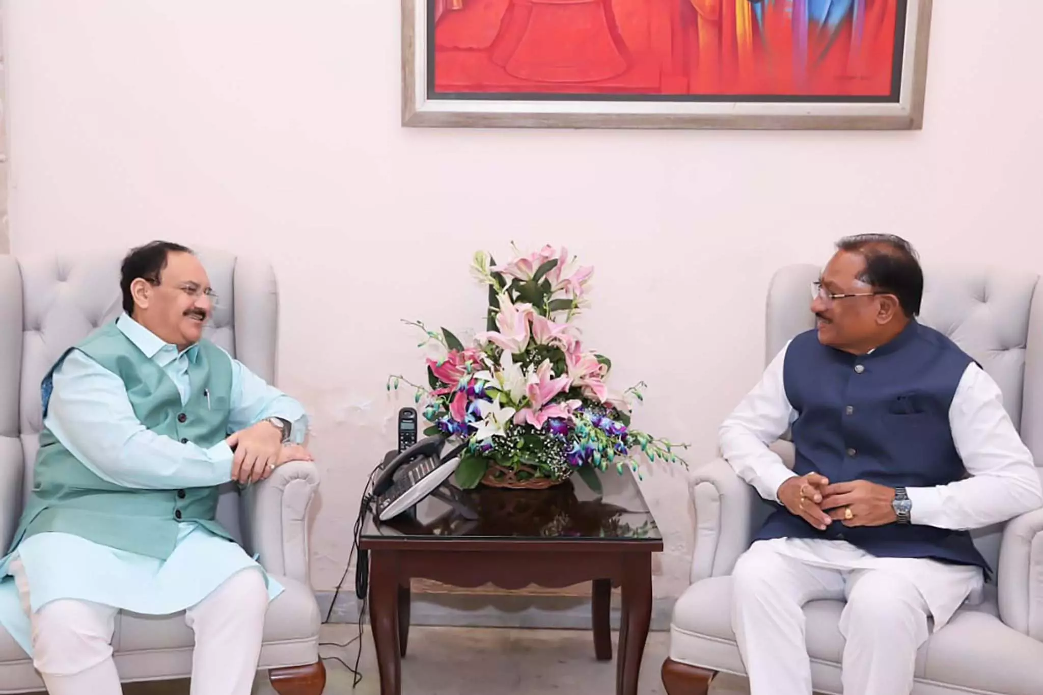 जे.पी. नड्डा ने स्वास्थ्य सेवाओं को बेहतर बनाने की दिशा में किए जा रहे प्रयासों की जानकारी ली जे.पी. नड्डा ने स्वास्थ्य सेवाओं को बेहतर बनाने की दिशा में किए जा रहे प्रयासों की जानकारी ली