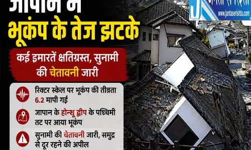 जापान में भूकंप का कहर टोक्यो समेत कई इलाकों में तेज झटके 20 से ज्यादा घायल