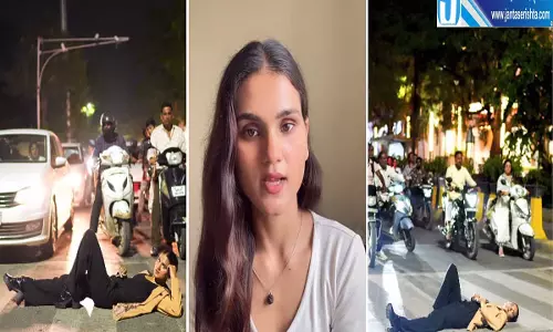 ट्रैफिक रोककर बनाया वीडियो प्रकृति गौर के खिलाफ पुलिस ने की कार्रवाई