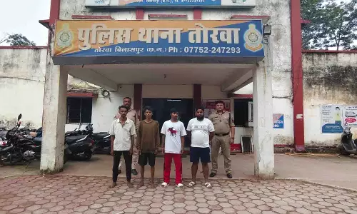 तोरवा पुलिस की कार्रवाई, तीन आदतन बदमाश गिरफ्तार