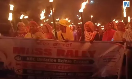 NRC अपडेट की मांग तेज, जिरीबाम में निकली विशाल मशाल रैली
