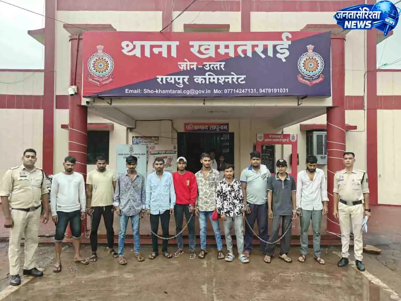 खमतराई पुलिस का विशेष अभियान, एक दिन में 12 वारंटियों को पकड़ा खमतराई पुलिस का विशेष अभियान, एक दिन में 12 वारंटियों को पकड़ा