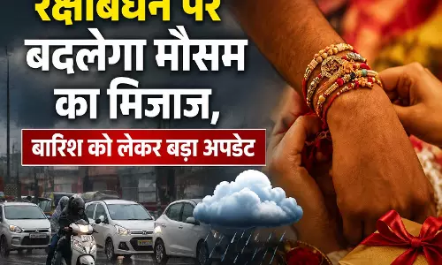रक्षाबंधन की खुशियों पर बारिश का साया, अगले 5 दिन ऐसा रहेगा हाल, देखें बड़ा अपडेट