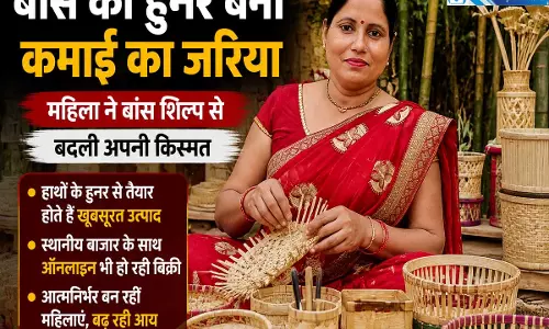 बांस के हुनर ने बदली ममता की जिंदगी 3 हजार से पहुंची 30 हजार की कमाई