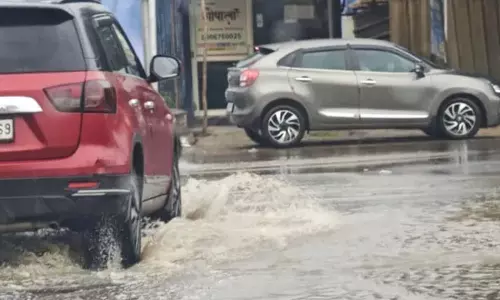मानेसर में 40 मिनट झमाझम बारिश, जलभराव से कई मार्गों पर यातायात प्रभावित