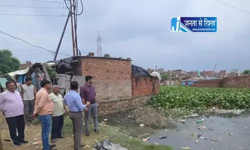 पांडु नदी का जलस्तर बढ़ने से बर्रा-गुजैनी में 30 मकान जलमग्न