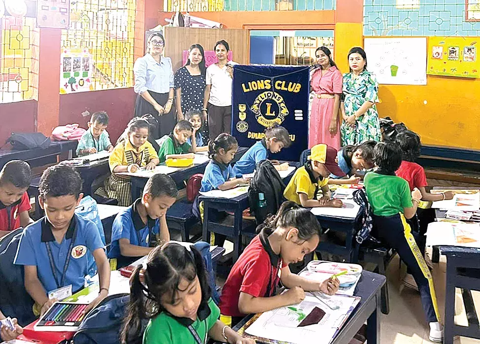 चित्रकला स्पर्धा: लायंस क्लब के आयोजन में बच्चों ने दिखाई प्रतिभा