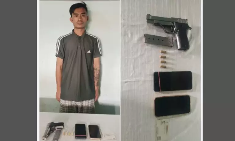 Manipur:  भारी मात्रा में कारतूस और हथियार बरामद, आरोपी दबोचा