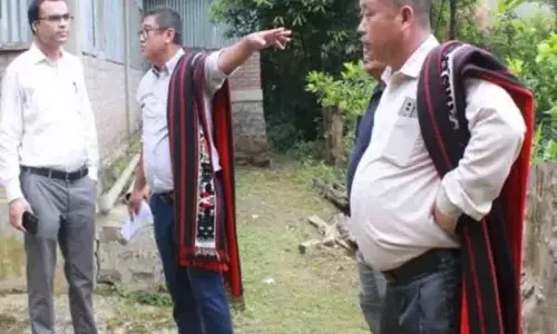 DoNER अधिकारी ने मंगमेटोंग का दौरा; स्कूल प्रोजेक्ट साइट का निरीक्षण किया DoNER अधिकारी ने मंगमेटोंग का दौरा; स्कूल प्रोजेक्ट साइट का निरीक्षण किया