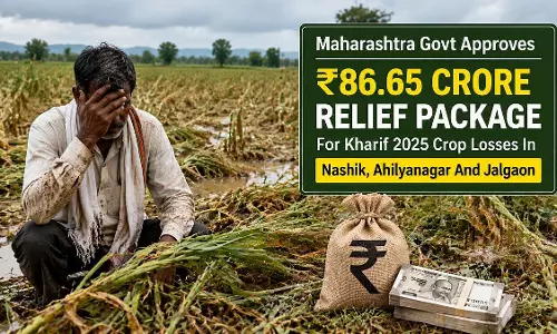 महाराष्ट्र किसानों को 86 करोड़ की राहत