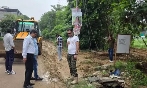 भारी बारिश के बाद जलभराव प्रभावित क्षेत्रों का निरीक्षण भारी बारिश के बाद जलभराव प्रभावित क्षेत्रों का निरीक्षण