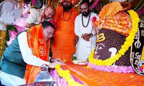 टपकेश्वर महादेव की भव्य शोभायात्रा में शामिल हुए मुख्यमंत्री पुष्कर सिंह धामी