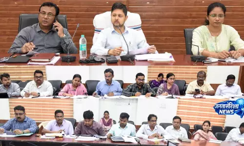 राजस्व अधिकारियों की समीक्षा बैठक में लंबित प्रकरणों के शीघ्र निराकरण के कलेक्टर ने दिए निर्देश