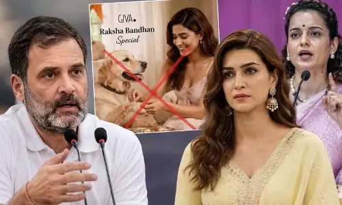 राखी विज्ञापन में कपड़ों पर विवाद, कृति सेनन के समर्थन में उतरे राहुल गांधी