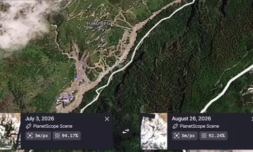 नेपाल में जलप्रलय का खौफनाक मंजर सैटेलाइट में कैद हुई तबाही की तस्वीरें