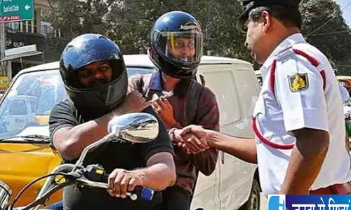 बिना हेलमेट वाहन चलाना पड़ेगा भारी मौके पर भरना होगा जुर्माना