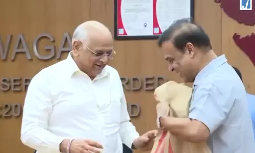 हिमंत बिस्वा सरमा ने भूपेंद्र पटेल से की मुलाकात दोनों राज्यों के विकास पर चर्चा हिमंत बिस्वा सरमा ने भूपेंद्र पटेल से की मुलाकात दोनों राज्यों के विकास पर चर्चा