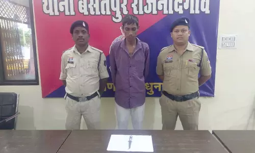 राजनांदगांव में धारदार चाकू के साथ बदमाश गिरफ्तार, जेल भेजा गया
