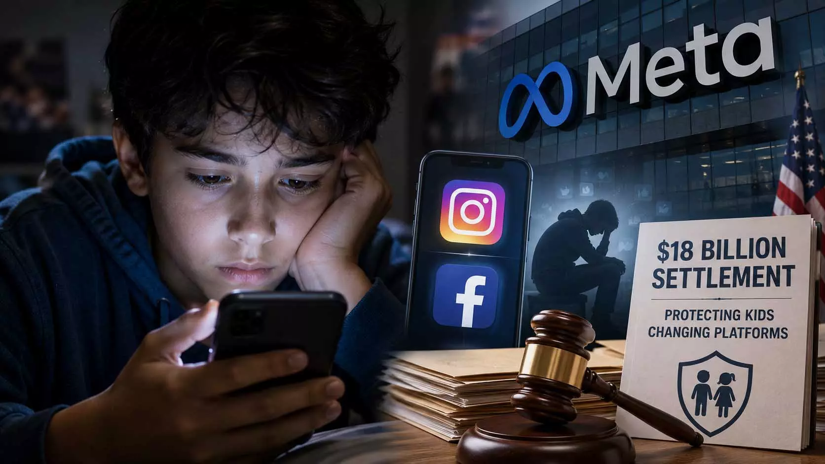 बच्चों की सुरक्षा को लेकर Meta ने किया 18 अरब डॉलर तक का समझौता बच्चों की सुरक्षा को लेकर Meta ने किया 18 अरब डॉलर तक का समझौता