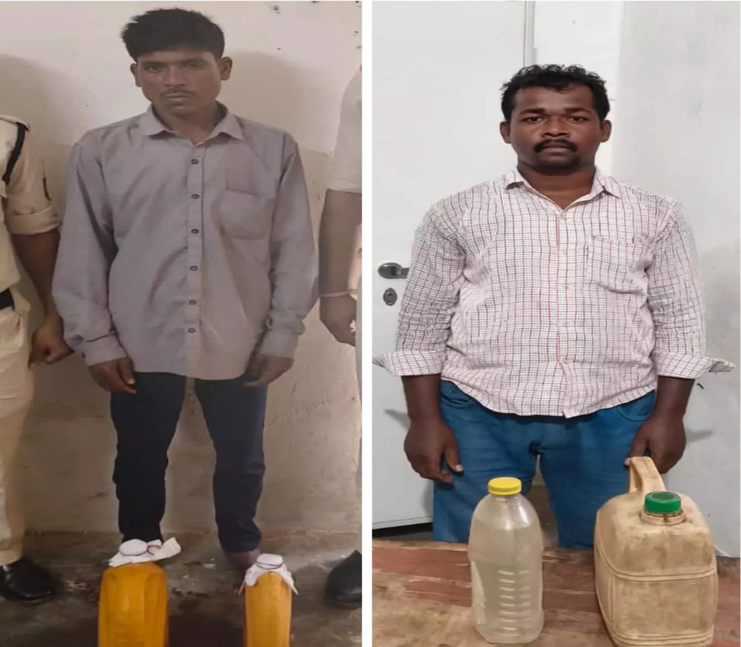 नरहरपुर पुलिस ने 14 लीटर अवैध महुआ शराब के साथ दो आरोपियों को पकड़ा नरहरपुर पुलिस ने 14 लीटर अवैध महुआ शराब के साथ दो आरोपियों को पकड़ा