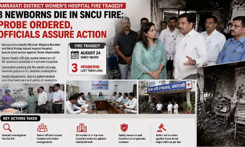 अमरावती अस्पताल आग मामले में जांच तेज