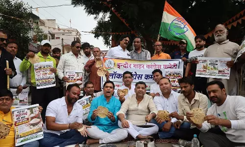 महंगाई के खिलाफ कांग्रेस का प्रदर्शन, 24 जगहों पर विरोध कर सरकार पर साधा निशाना