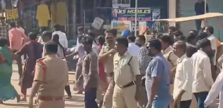 प्रदर्शनकारियों को घसीटने का वीडियो वायरल होने के बाद कोडाड CI की आलोचना हो रही है